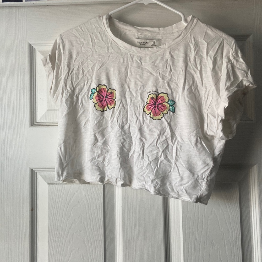 HOLLISTER flower crop top